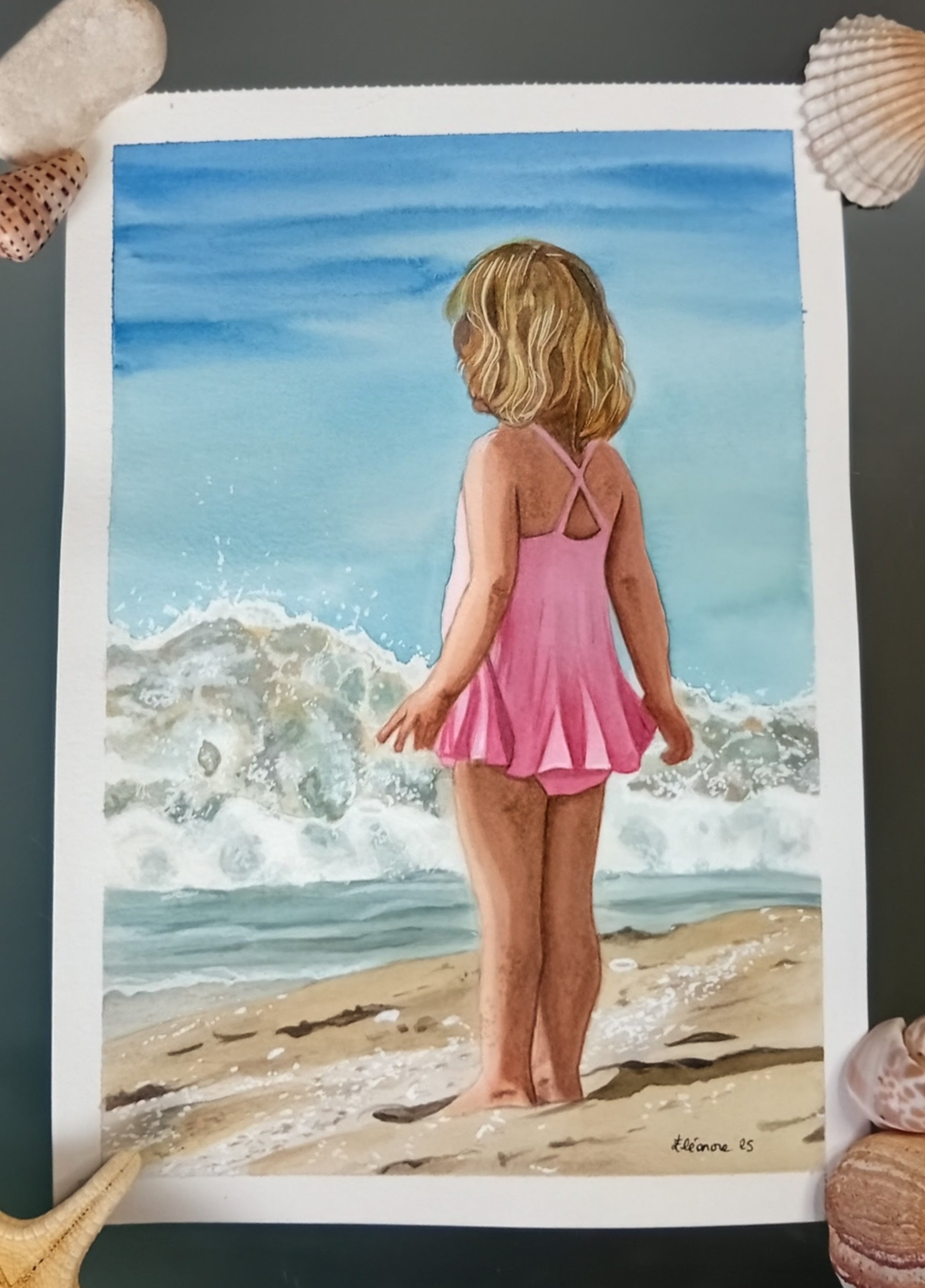 Niña en el la playa